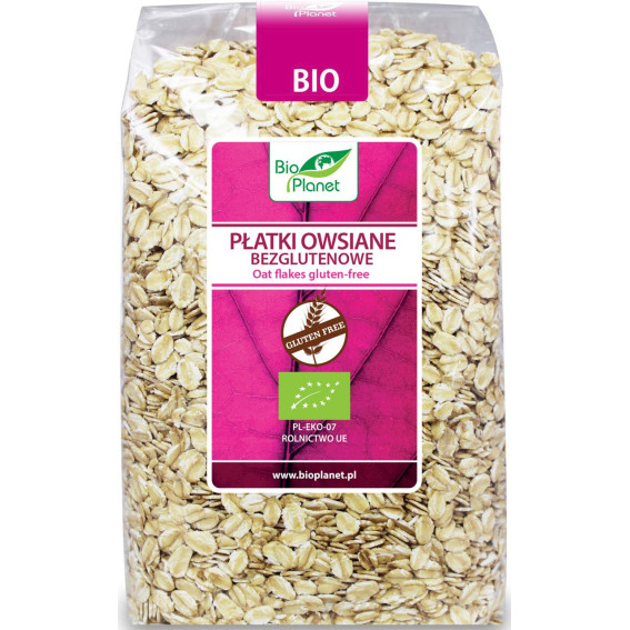 Płatki owsiane bezglutenowe Bio Planet 600g BIO Zdrowa żywność