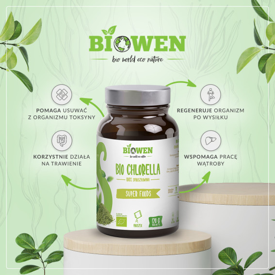 Bio Chlorella W Proszku Biowen G Biozdrowy