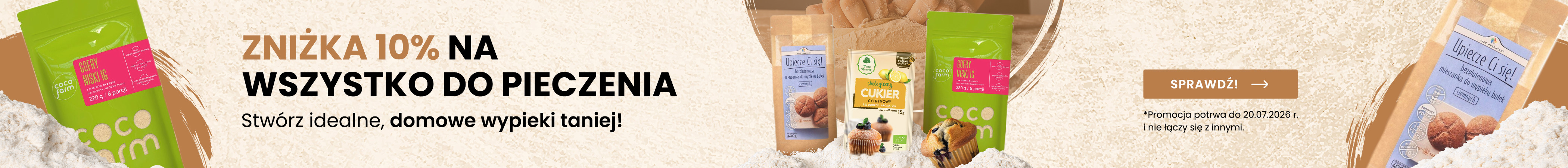 Wszystkie produkty do pieczenia - 10% taniej!