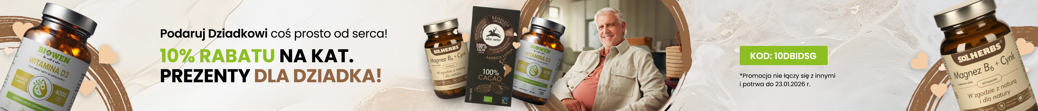 Prezenty dla Dziadka - taniej z kodem 10DBIDSG