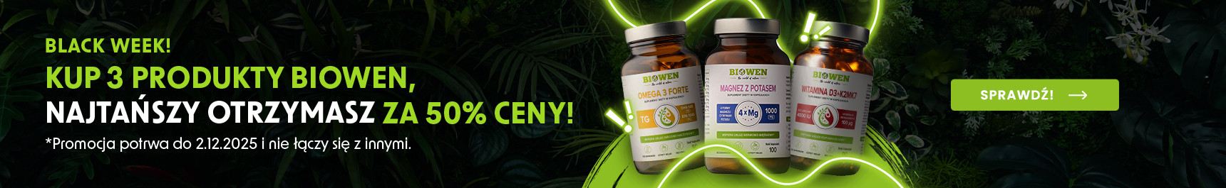 Kup 3 produkty marki BIOWEN, najtańszy 50% taniej!