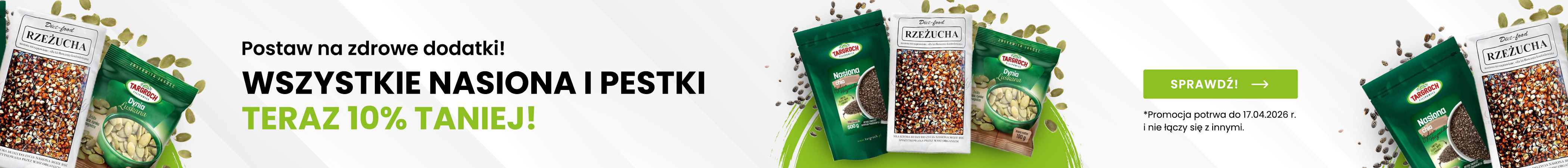 Nasiona i pestki - 10% taniej
