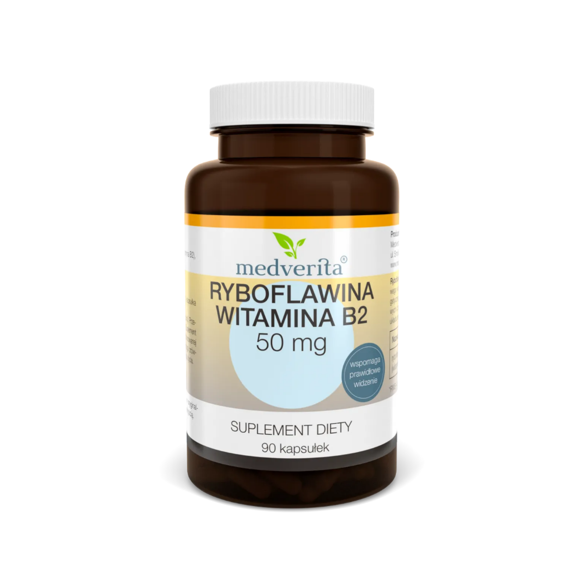 Ryboflawina (B2) 50mg Medverita 90 Kaps | Producenci - Biozdrowy