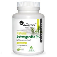 Natural Ashwagandha - 9% - 600mg - 100kaps. - Aliness