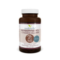 Berberyna HCL + cynamon cejloński Medverita 60 kaps