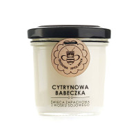Świeca z wosku sojowego Cytrynowa babeczka Miodowa Mydlarnia 120 ml