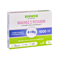 Magnez z Potasem w blistrach Biowen - 30 kapsułek