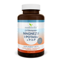 Cytryniany magnezu i potasu Medverita 100 kaps