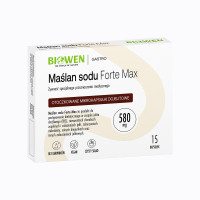 Maślan sodu Forte Max 580 mg Biowen – 15 kapsułek