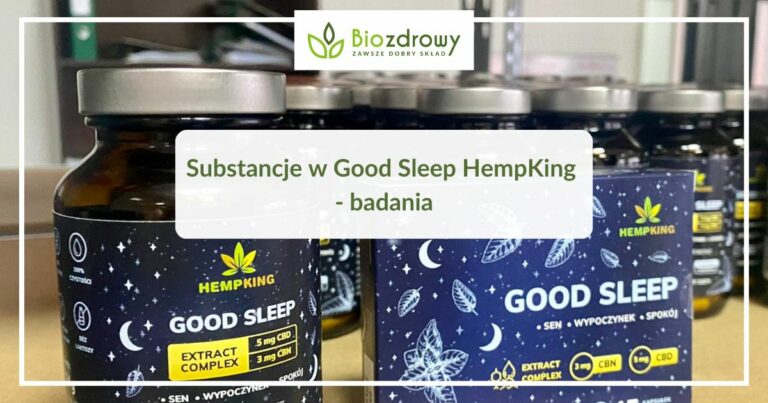Substancje w Good Sleep HempKing - badania|produkty z cbd|produkty z kozłkiem lekarskim|produkty z lawendą|produkety z melisą|produkty z męczennicą|zielona herbata produkty