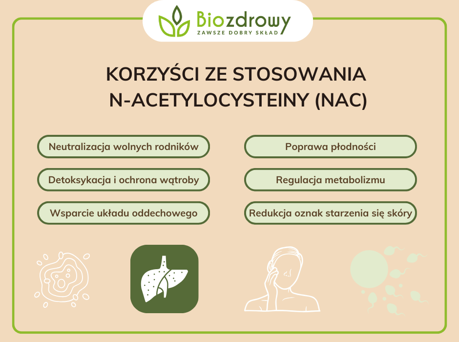 Korzyści ze stosowania NAC - infografika