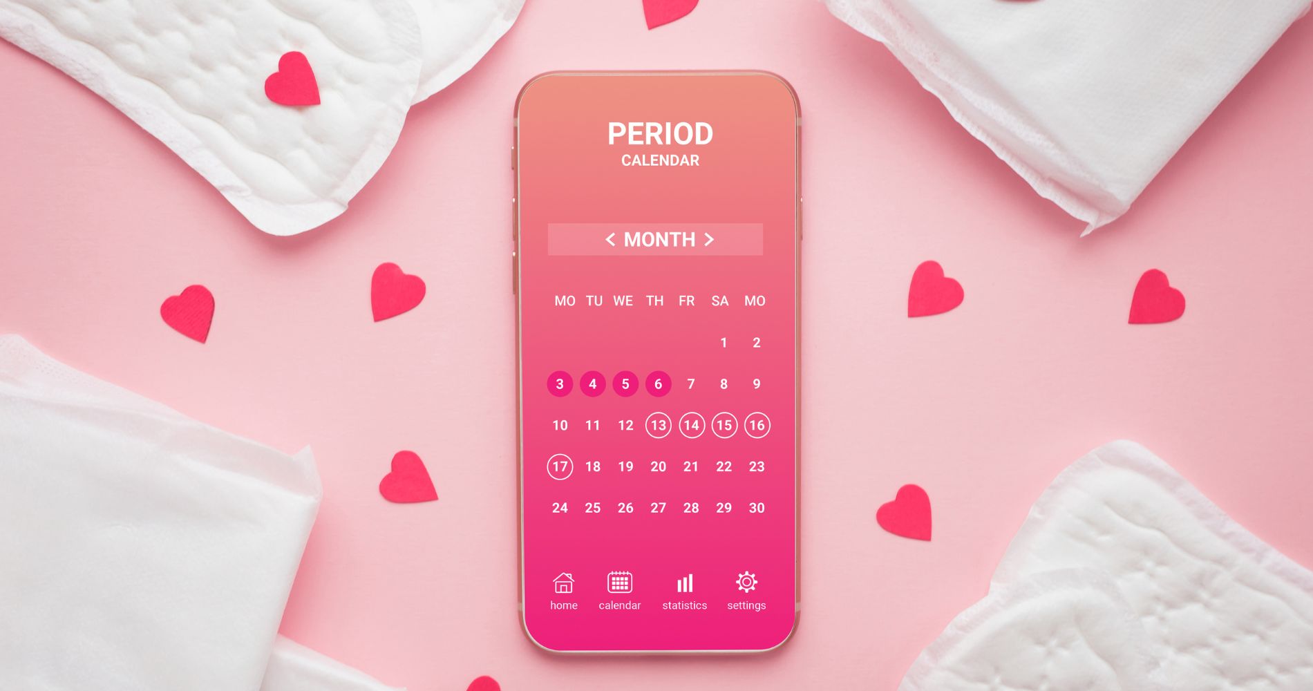 Kalendarz menstruacyjny w telefonie – monitorowanie cyklu a objawy PMS.