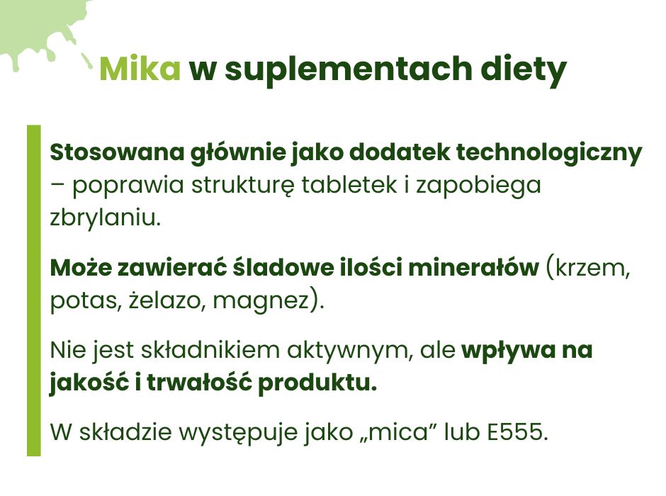 Mika w suplementach diety - obrazek wyróżniający