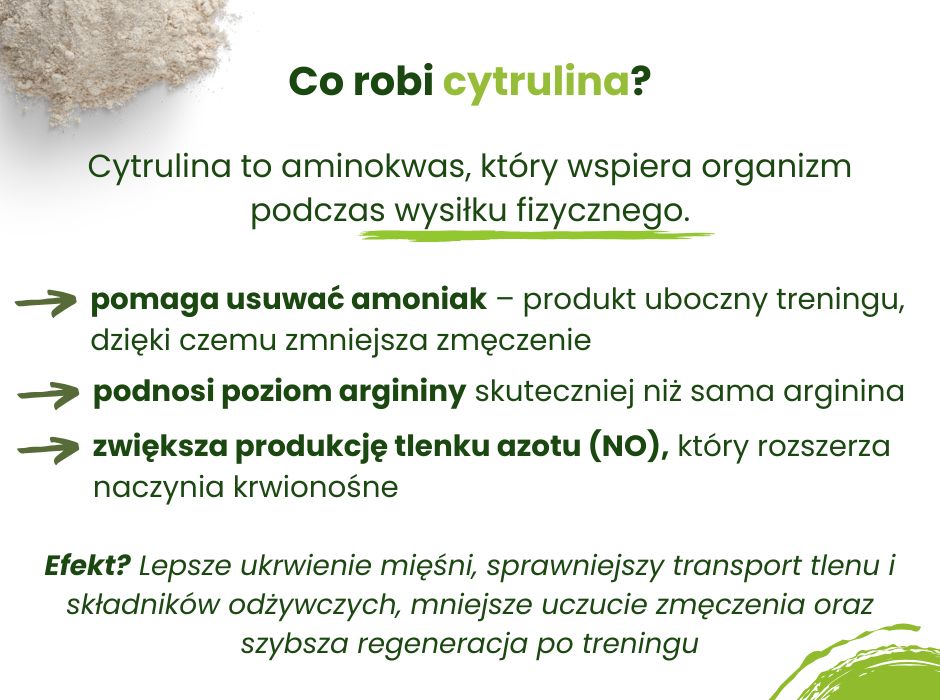 Co robi cytrulina? - infografika