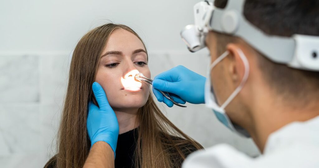 Badanie zatok - zdjęcie poglądowe