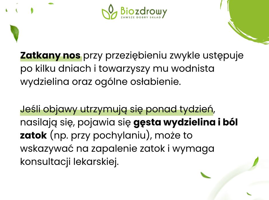 Przeziębienie czy zapalenie zatok - jak rozpoznać? - infografika