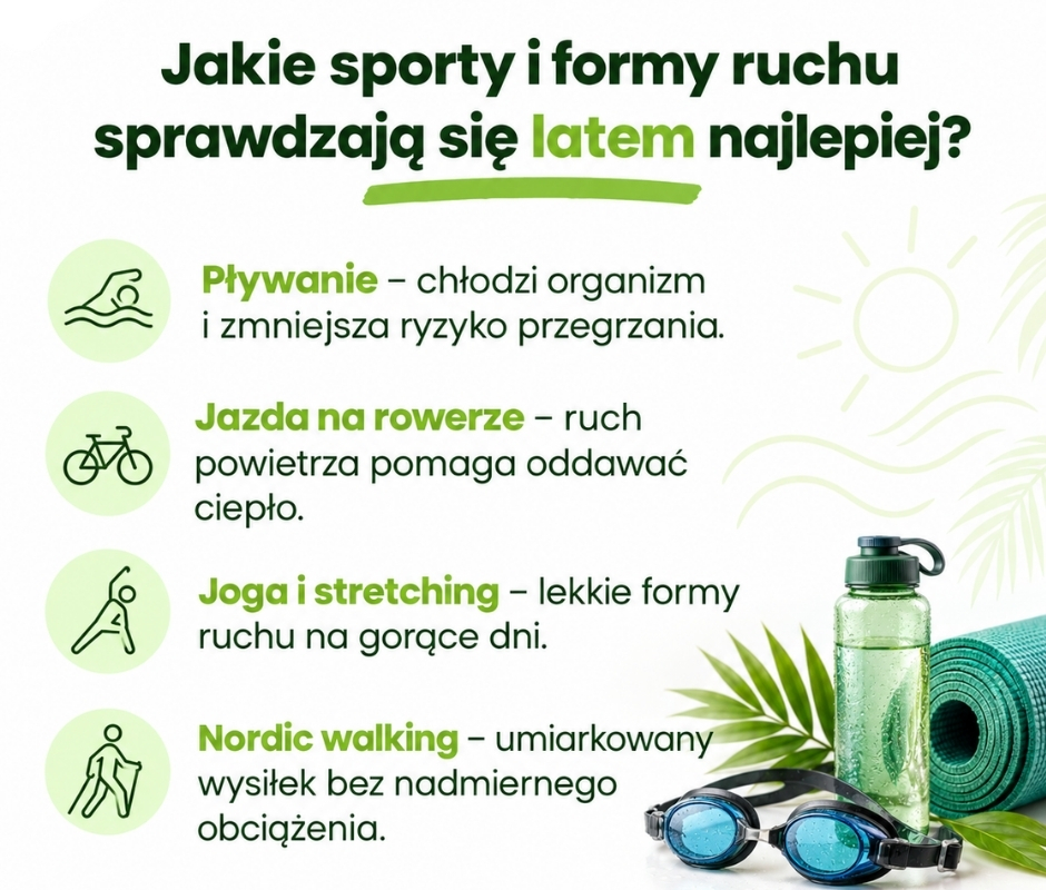 Jaki sport latem? - infografika