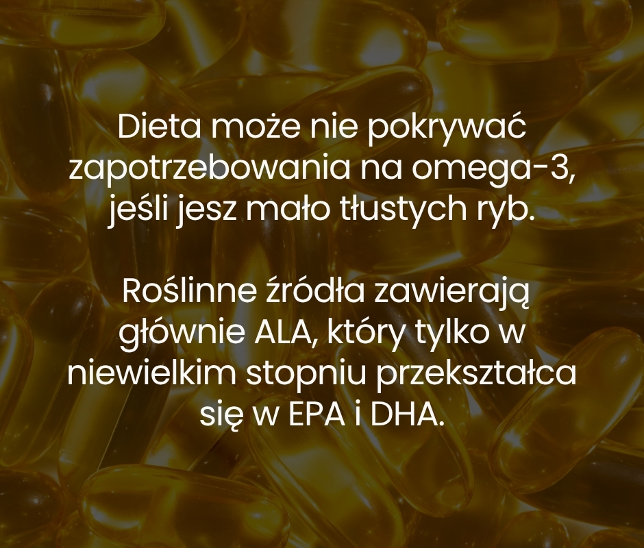 Dlaczego dieta nie pokrywa zapotrzebowania na omega-3? - infografika